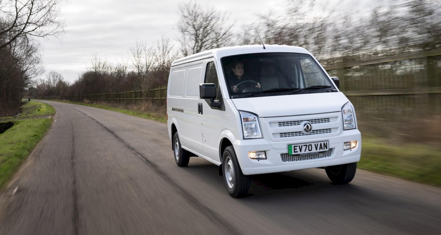 The DFSK EC35 Micro Electric van makes its UK debut